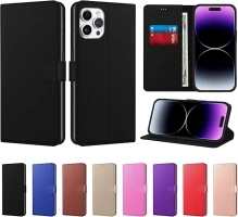 New Horrizon Luxury Case for iPhone 15 Pro Max Leather Phone Case Cover,[Life time Support], PU Faux Leather Wallet Flip Magnetic Shockproof Case with Card Slots (Black, For iPhone 15 Pro Max 6.7")