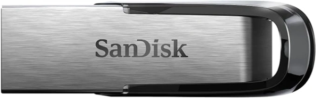 SanDisk 128GB Ultra Flair USB 3.0 Flash Drive USB stick, Memory stick with transfer speeds up to 150 MB/s, Password protection, Durable, Sleek Metal Casing Silver/Black