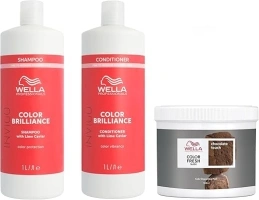 Wella Professionals Color Fresh Mask, Temporary Colour Refresh Treatment, Semi-Permanent Hair Dye, Hair Gloss Treatment for Brown Hair