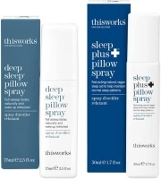 This Works The Award Winning No.1 Natural Deep Sleep Pillow Spray 75ml with Sleep Plus Pillow Spray, Motion-Activated Lavender Sleep Spray designed for Restless Sleepers 50ml, worth over £42