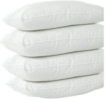 NIGHTSLEEP 4 Pack Deluxe Super Bounce Back Pillows - 2 Bedding Set - 2 Pairs plain pillows