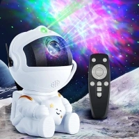 Astronaut Galaxy Projector, LED Starry Sky Galaxy Projector, 360° Adjustable Spaceman Light Projector for Bedroom,Gaming Room, Home, Party with Timer and Remote Control