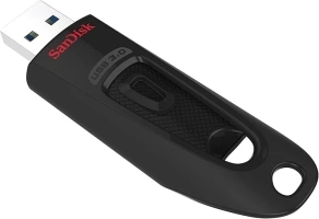 SanDisk 256GB Ultra USB 3.0 Flash Drive, USB stick, memory stick with transfer speeds up to 130MB/s, Password protection, RescuePRO Deluxe software for data recovery, Black