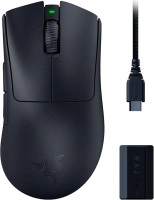 Razer DeathAdder V3 Pro HyperPolling Wireless-Adapter - Ultra-lightweight Wireless Ergonomic Esports Mous (63 g, Focus Pro 30K Optical Sensor, Optical Mouse Switches Gen-3) Black