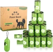 Dog Poo Bags Rolls: Leak Proof Poo Bag with Dispenser for Dogs - Large Dog Poop Bags Scented