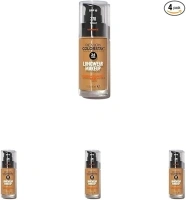 Revlon Colorstay Liquid Foundation Makeup for Combination/Oily Skin SPF 15, Longwear Medium-Full Coverage with Matte Finish, Toast (370), 30 ml (Pack of 4)