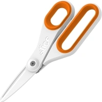 Slice 10545 Ceramic Scissors (Large) Comfortable Scissors With Finger-Friendly Ceramic Safety Blades To Reduce Injuries – Ideal For The Home, Office, Warehouse or Factory