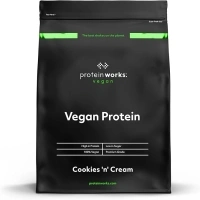 Protein Works - Vegan Protein Powder , Plant Based Protein Shake , Vegan Blend , Gluten Free , 33 Servings , Cookies 