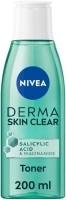 NIVEA Derma Skin Clear Toner (200ml), Cleansing and Hydrating Toner, Salicylic Acid Toner Enriched with Niacinamide to Rebalance the Skin and Remove Impurities, For Blemish-Prone Skin