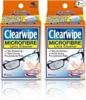 CLEARWIPE Microfibre Lens Cleaner with Isopropyl Alcohol - 40 Wipes