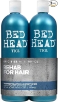 Bed Head by TIGI | Recovery Shampoo and Conditioner Set | Professional Moisturising Hair Repair Treatment | Ideal For Dry And Damaged Hair | 750 ml ( Pack of 2)