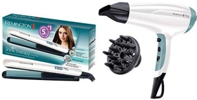 Remington Shine Therapy Hair Dryer and Hair Straightener