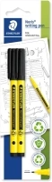 STAEDTLER 307-9 BK2 Noris Handwriting Pen - Black (Pack of 2)