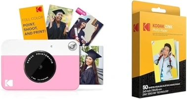 KODAK PRINTOMATIC Digital Instant Print Camera with Paper 50-pack Bundle