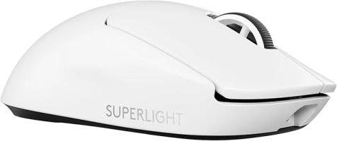 Logitech G PRO X SUPERLIGHT 2 LIGHTSPEED Wireless Gaming Mouse, Lightweight, 4K polling, LIGHTFORCE Hybrid Switches, HERO 2 Sensor, 32,000 DPI, 5 Programmable Buttons, USB-C Charging, PC, Mac - White