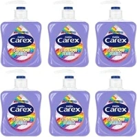 Carex Fun Editions Rainbow Fruits Antibacterial Hand Wash, Clean & Protect Hands, Bulk Buy, Pack of 6 x 250 ml