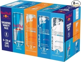 Red Bull Energy Drink Sugar Free Variety Pack 250ml x8