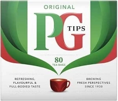 PG Tips Original | Black Tea Bags Bulk | One Cup | Refreshing, Flavourful & Full-Bodied | Perfect Flavour Release | 80 Plant Based Biodegradable Teabags