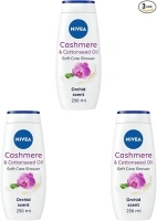 Nivea Cashmere Indulgent Moisture Shower Cream, 250 ml Packaging May Vary (Pack of 3)