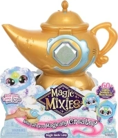 Magic Mixies Magic Genie Lamp with Interactive 8 inch Blue Plush Toy & 60+ Sounds and Reactions: Perform The Magic Steps to Unlock a Magic Ring & Reveal a Blue Genie Mixie From the Real Misting Lamp