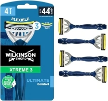 WILKINSON SWORD - Xtreme 3 For Men | Ultimate Comfort | 4 x Disposable Razors