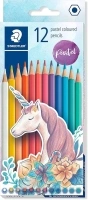 STAEDTLER 175 C12 Y Wood-Free Coloured Pencils - Pastel Colours (Box of 12)