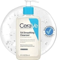 CeraVe SA Smoothing Face and Body Cleanser for Dry, Rough and Bumpy Skin 236ml with Salicylic Acid