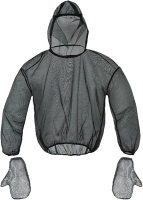 BRTNUP Anti-Mosquito Suit, Lightweight Summer Mesh Net Bug Clothing, Mosquito Resistant Clothing, Breathable Mesh Jacket with Hood for Fishing, Hiking, Camping, Farming and Gardening