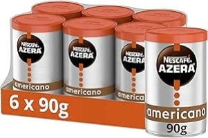 NESCAFÉ Azera Americano Instant Coffee, 90 g (Pack of 6) (Packing may vary)