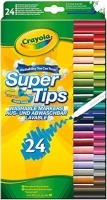 CRAYOLA SuperTips Washable Markers - Assorted Colours (Pack of 12) Premium Felt Tip Pens That Can Easily Wash Off Skin & Clothing Ideal for Kids Aged 3+