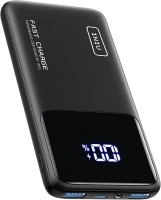 INIU Power Bank, 10000mAh Slimmest Fast Charging Portable Charger, 22.5W Battery Pack PD3.0 QC4.0, Powerbank USB C Input & Output Mobile Phone Charger for iPhone 15 14 13 12 Pro Max iPad Samsung etc