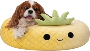 Squishmallows Official 24-Inch Maui Pineapple Pet Bed - Medium Ultrasoft Official Plush Pet Bed