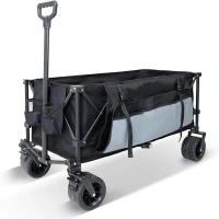 FUNDANGO camping trolley cart with wheels - Festival trolley on wheels Outdoor Recreational Vehicle with a capacity of 150kg - for camping, garden, beach, festival use