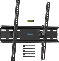 BONTEC Ultra Slim TV Wall Bracket, Tilting TV Wall Mount for 23-60 Inch TVs, Low Profile TV Bracket, Max VESA 400x400mm, Holds Up to 45kg, Spring Locking System, Includes 5 Cable Ties