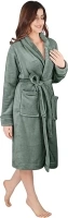 NY Threads Luxury Women’s Dressing Gown Super Soft Fleece Bath Robe Cozy Shawl Collar Loungewear and Nightwear