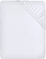 Utopia Bedding Fitted Sheet Super King, White - Deep Pocket 14 inch (35 cm) - Easy Care - Soft Brushed Microfibre Fabric - Shrinkage and Fade Resistant - Bottom Sheet