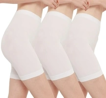 INNERSY Anti Chafing Shorts Women Under Dress Skirt Modesty Shorts Ladies Smooth Slip Shorts 3 Pack