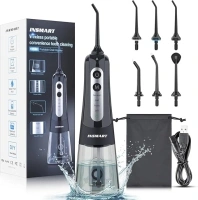 Water Flosser for Teeth Cordless, INSMART Electric Water Dental Pick Portable Oral Irrigator, 300 ML Water Jet Tooth Cleaner Gentle on Gums, Removes Plaque & Food Particles.