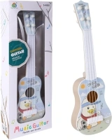 37 CM Kids Ukulele Guitar Toy, Guitar Musical Toy Ukulele Instrument, with 4 Adjustable Strings Mini Guitar and Picks for Toddlers Boys and Girls (Blue)