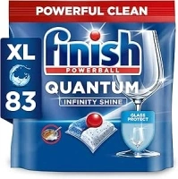 Finish Quantum Infinity Shine Dishwasher Tablets Bulk | Scent: Fresh | Size: 83 Dishwasher Tabs | For Sparkling Clean