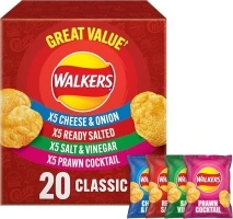 Walkers Classic Variety Multipack Crisps Box 20x25g