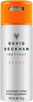 David Beckham Instinct Sport Deodorant Body Spray, 150 ml