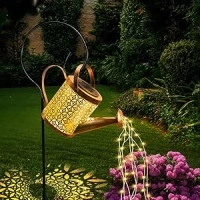 GLOBAL GOLDEN Solar Watering Can Light, LED Solar String Lights Waterproof Dual Mode Water Can Lights for Garden Patio Yard Pathway Lantern Plant Decoration