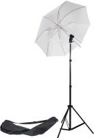 DynaSun W968S Professional Kit with Holder, Umbrella, Stand and Bag for Cold Shoe Mount Flash Gun Flashgun