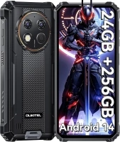 OUKITEL G1 Rugged Smartphone - Android14, 24GB RAM+256GB ROM+1TB,10600mAh Battery,48MP Camera,6.52" Rugge phone,IP68/69K Waterproof 4G Dual Sim-free&Unlocked Mobile Phones,NFC,OTG,GPS,2024 (Black)