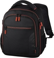 Hama Miami Camera Backpack, 150, Black/Red, Black, 33 x 25 x 19 cm, Traveler