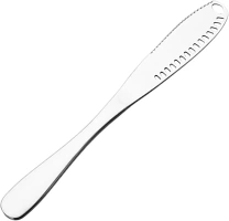 TRHDFW 2 Pcs Butter Knives, 3 in 1 Stainless Steel Spreader, Butter Knife have Serrated Edges and Scraping Holes, Easy Spread for Cutting Butter Cheese Chocolate Jams and Creams