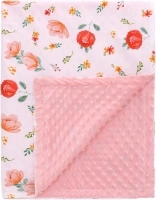 Baby Blanket For Newborn Boys And Girls, Soft Plush Fleece Blankets With Dotted Backing Receiving Nursery Blankets Gift Flower Printed Toddler Blanket (Flowers)