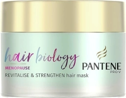 Pantene Hair Biology Menopause Revitalise & Strengthen Hair Mask For Hair Growth, Dry Hair Treatments For Dry And Thinning Hair, Hair Loss Treatment For Women With Vitamin B7 160ml