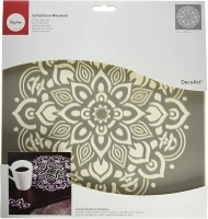 RAYHER HOBBY 38969000 Mask Stencil for Crafts and Painting, Reusable Silk Screen Template with Mandala Design, 30.5 x 30.5 cm